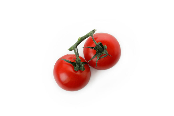 Fresh cherry tomatoes isolated on white background - Φωτογραφία, εικόνα