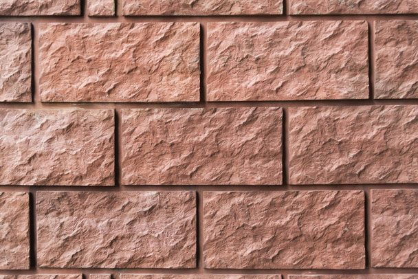 wall rock tile pastel brick Modern stone texture background - Foto, afbeelding