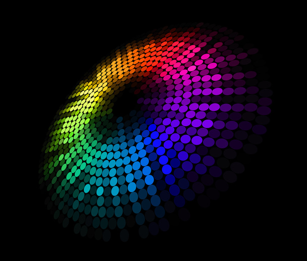 Абстрактный красочный фон круга для футуристического дизайна
 - Вектор,изображение
