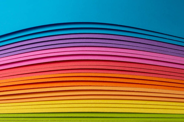 Rainbow colored origami paper - Фото, изображение