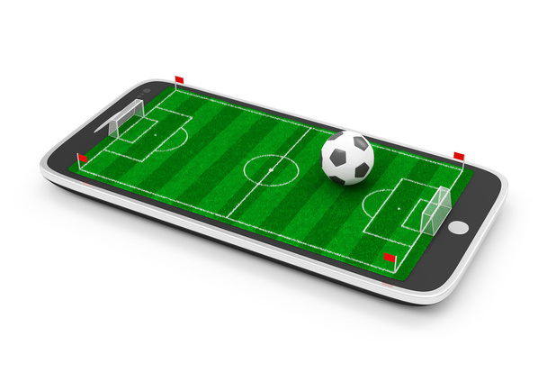 Mobile Football Concept. - Φωτογραφία, εικόνα