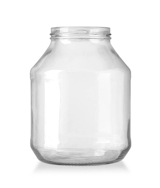 Skleněná sklenice izolované na bílém pozadí s výstřižkem cesta - Fotografie, Obrázek