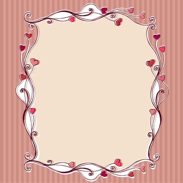 Cute floral romantic Valentine's Day background - Photo, Image