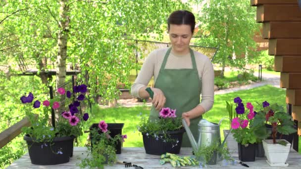 Le jardinier fabrique des pots de fleurs - Séquence, vidéo
