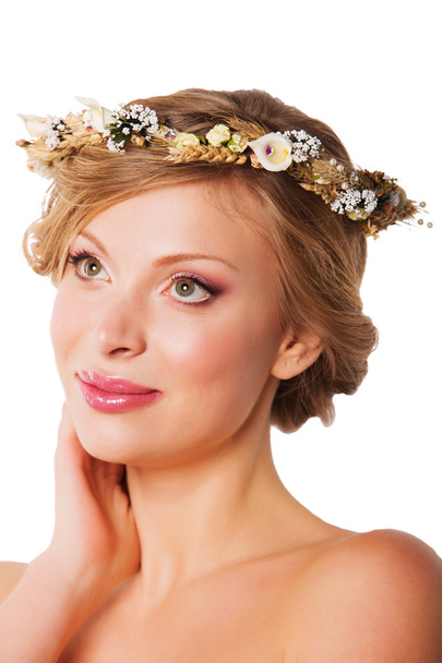 Model with wreath - Photo, image