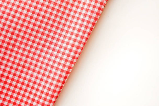 checkered towel texture background. top view. - Photo, Image