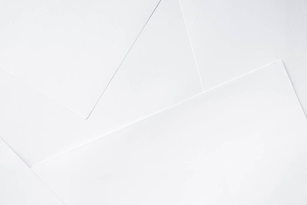 white envelope on a light background. - Foto, immagini
