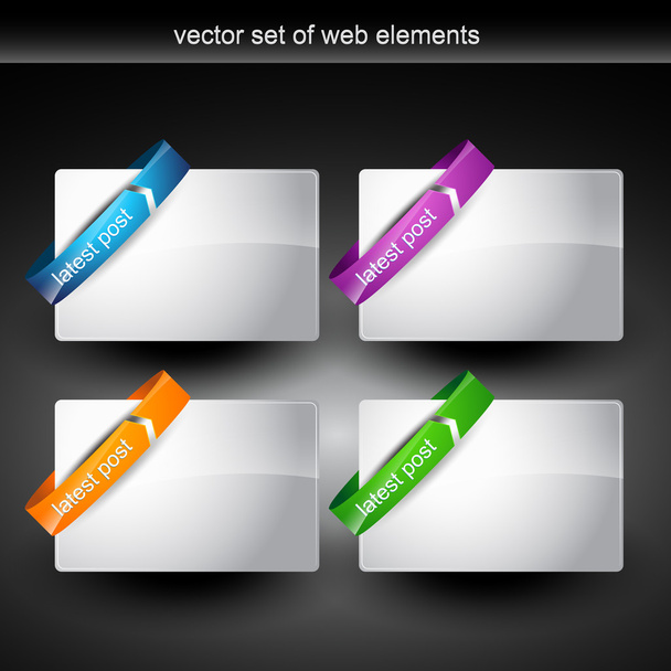 Web element display with space for your text - Vektor, Bild
