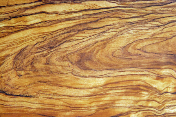 オリーブの木の切り板の粒の詳細 - 写真・画像