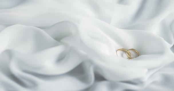 wedding rings on table bride accessory - Footage, Video