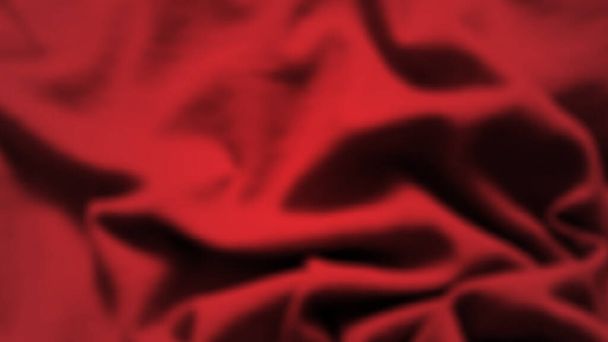 Fondo abstracto con tela arrugada. Textura de seda realista de color rojo oscuro con espacio vacío. Ilustración vectorial - Vector, Imagen