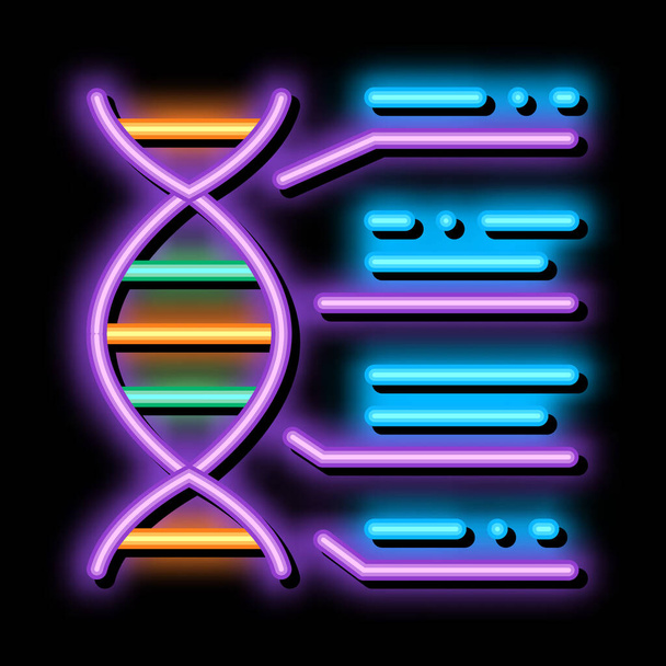 Molecule Chemical Consist Biomaterial neon light sign vector. Glowing bright icon transparent symbol illustration - Vector, Image