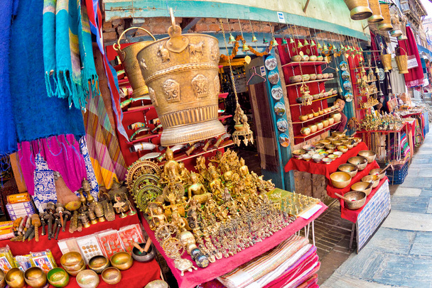 Souvenirs Shop, Durbar Square, UNESCO World Heritage Site, Patan, Latipur, Bhaktapur, Kathmandu, Nepal, Azië - Foto, afbeelding