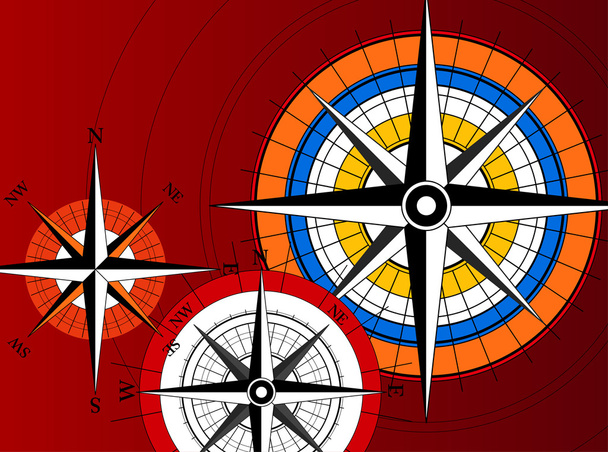 kompas ikony - Wektor, obraz
