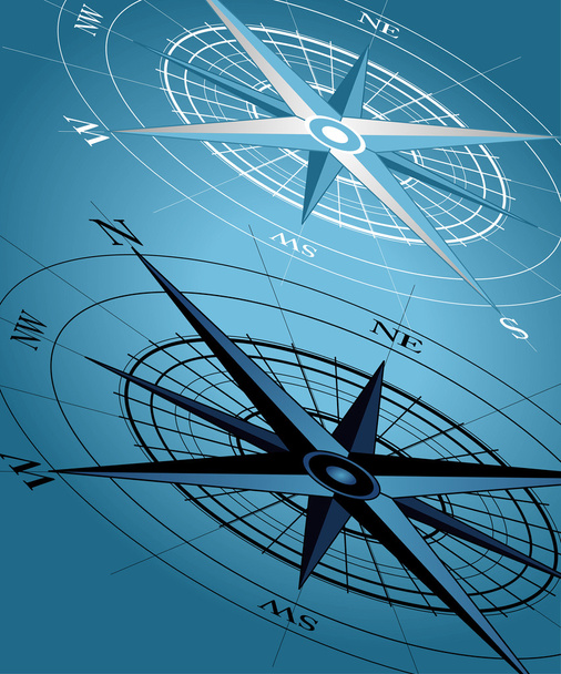 kompas - Vector, afbeelding