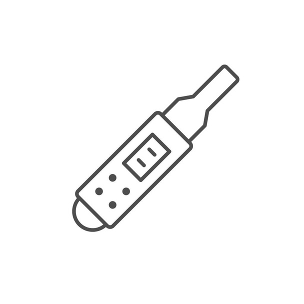 Pregnancy test line outline icon - Vector, Image