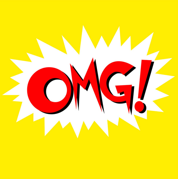 Буквенный дизайн выражения OMG, что означает Oh my God - Фото, изображение