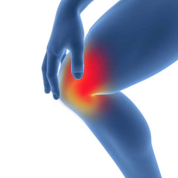 Menschlicher Körper Knochengelenkschmerzen (Kniegelenk) Anatomie. 3D - Foto, Bild