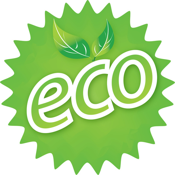 Eco logo - Vektor, kép