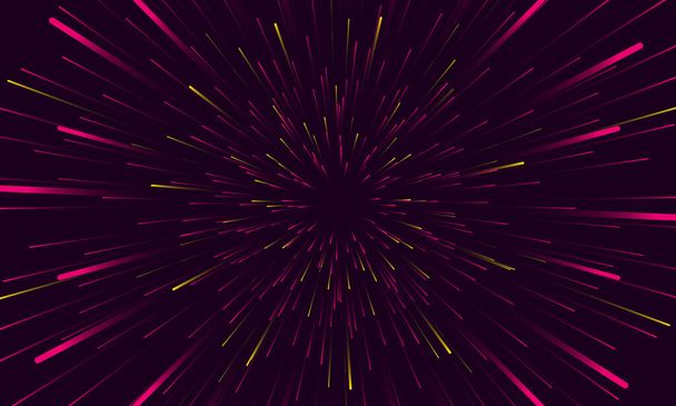 Speed lights abstract background travel through time and space. - Vector, Image