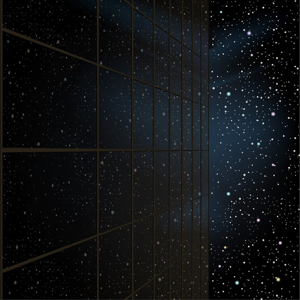 fondo abstracto con estrellas - Vector, Imagen