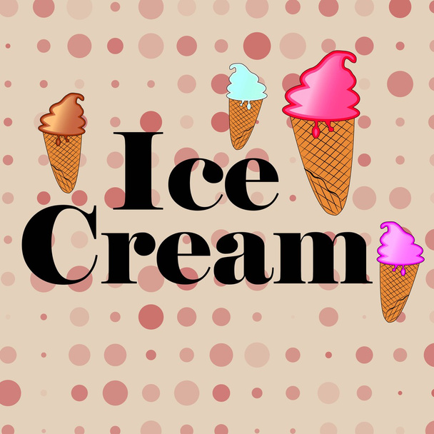 crème glacée - Vecteur, image