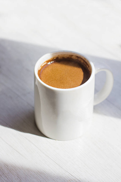 Cup of coffee on a white background.   - Photo, Image