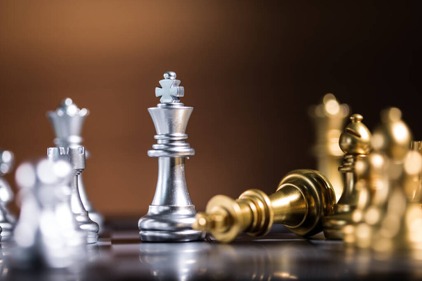 chess pieces on the board on the table - Photo, Image