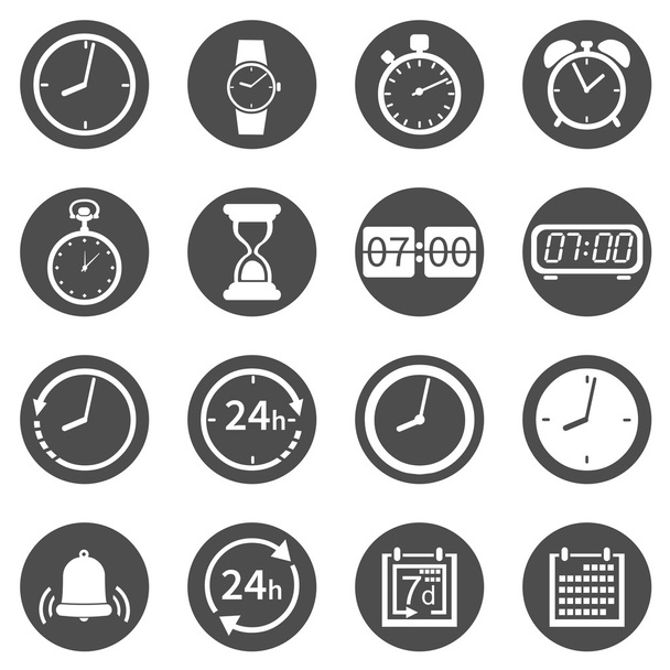 Vector Set of  Time Icons - Vector, Imagen