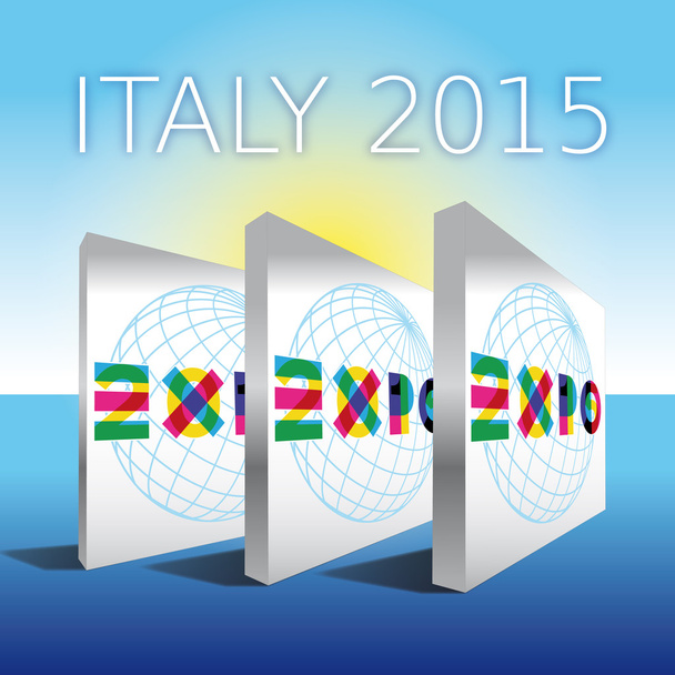 EXPO 2015万博 2015 - ベクター画像