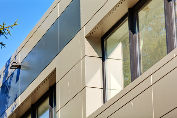 aluminum facade and alubond panels - Photo, Image