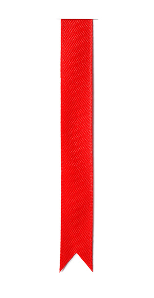 punainen nauha valkoisella pohjalla - Valokuva, kuva
