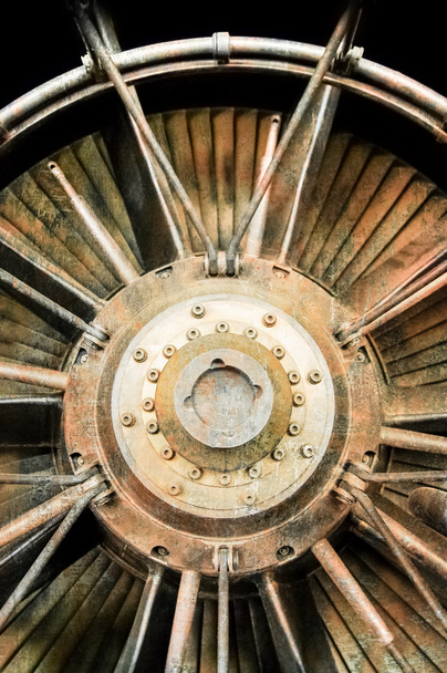 grunged jet engine - Photo, Image