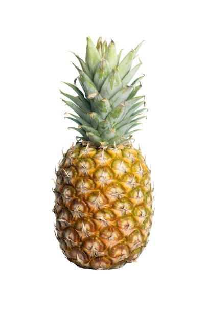 Ananász izolálva. Juicy friss trópusi gyümölcs ananász üres fehér háttér - Fotó, kép