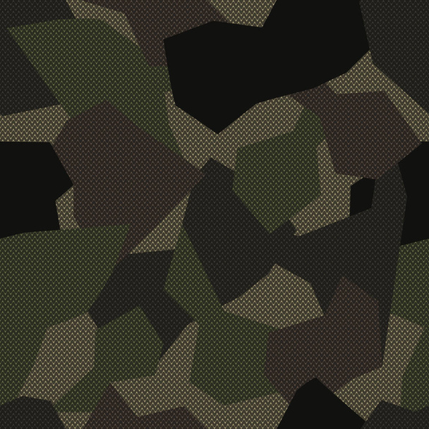 Abstrakte grüne Militärfarben Wald Textur nahtlose Muster Tapeten, Nahtlose Muster Hintergrundbild. - Vektor, Bild