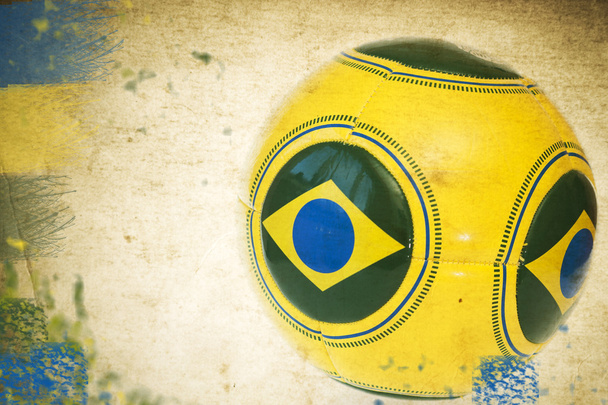 piłka z flaga Brazylii - Zdjęcie, obraz