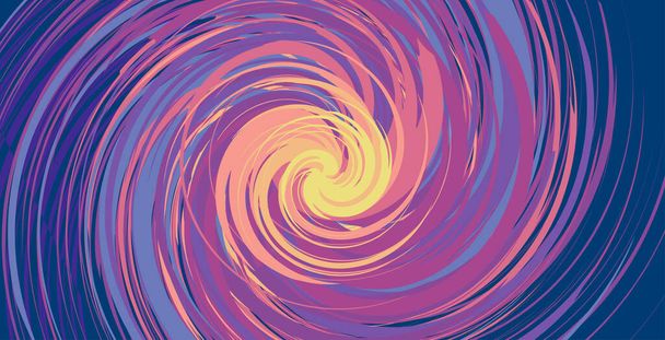 Spinning background. Swirling tornado of colors. Flat whirlpool cover for presentation - Vector, Image
