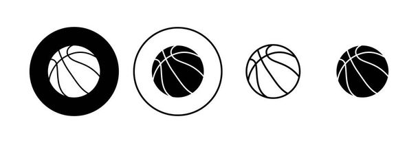 Basketball-Ikone gesetzt. Basketball-Ikone. Basketball-Logo Vektor-Symbol - Vektor, Bild
