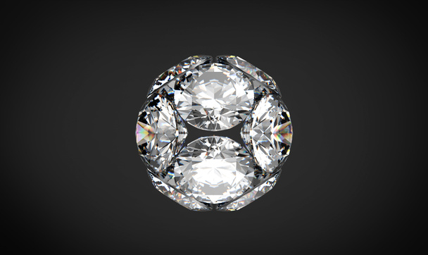 Diamantes 3D renderizar
 - Foto, Imagen