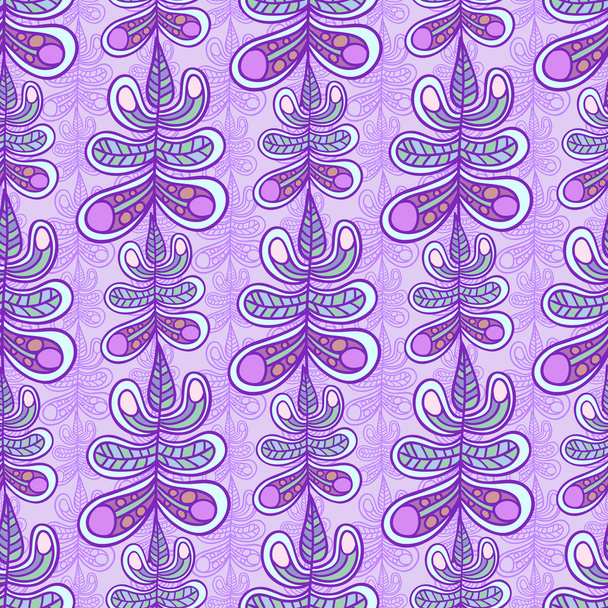Floral leaf pattern - Vektor, obrázek