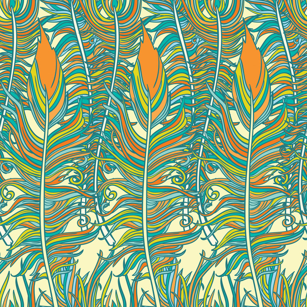 Feathers pattern - Διάνυσμα, εικόνα