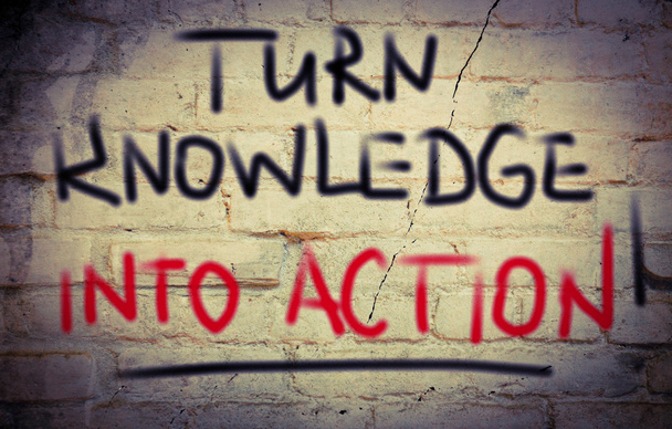 Turn Knowledge Into Action Concept - Photo, Image