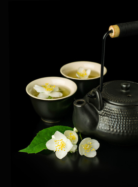 Asian green tea with jasmine  - Photo, image