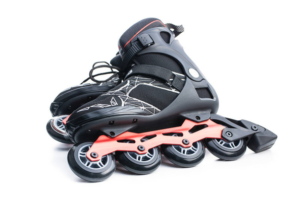 Inline roller skates isolated on white background. - Фото, зображення