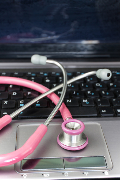 Stethoscope and Laptop1 - Photo, Image