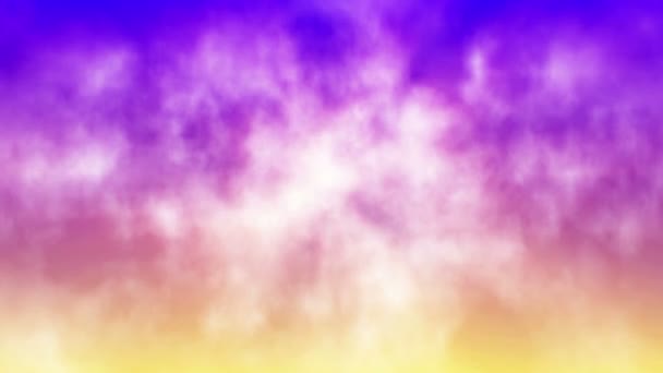 fliegen in Wolken Farbe abstrakt - Filmmaterial, Video