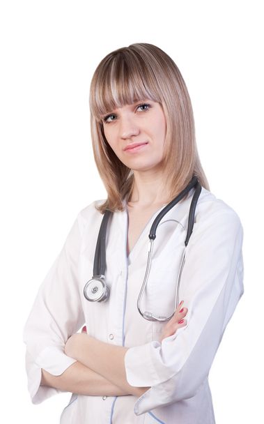 Medical doctor woman with stethoscope - Foto, Bild