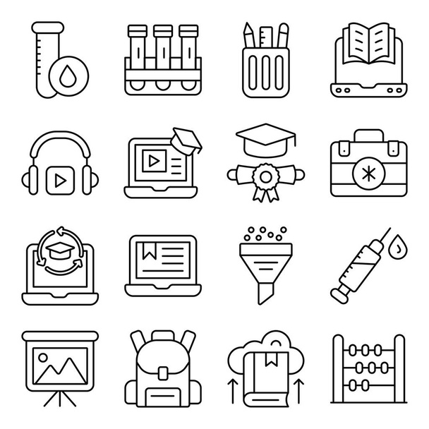 Pack of Graduation Linear Icons - Vector, Image