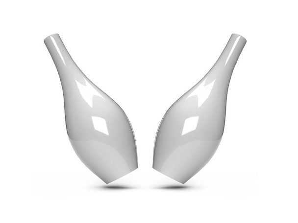 Сцена макета керамической вазы 3D иллюстрации на изолированном фоне - Фото, изображение