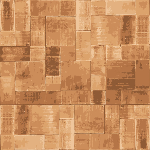 木製のブロックのスタック シームレスなベクトルの背景 - ベクター画像